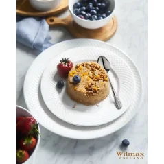 WILMAX Plato de postre 20 cm - Juego de regalo de 2 platos