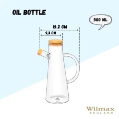 WILMAX Botella de aceite 500 ml