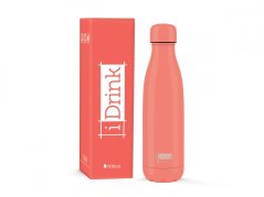 iDRINK | Botella termos de acero inoxidable, Coral 500 ml