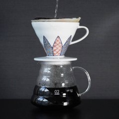 Gotero Hario V60-02 Tachikichi Shozui cerámica