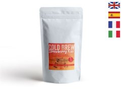 Čajová Ovocná Směs Jahodový polibek s jahodovou příchutí Ochucený studený čaj 100g