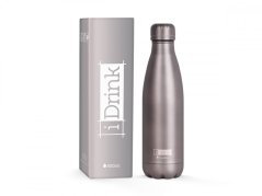 IDRINK Termoláhev z nerezové oceli 500ml motiv Metalově Šedá