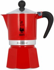 BIALETTI | MOKA RAINBOW ROJA - 6 Tazas