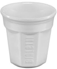 Tazas de café espresso de porcelana blanca BIALETTI Bicchierini 60 ml 6 uds