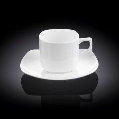 Wilmax Porcelán, Šálka ​​a podšálka na čaj a kávu, 1 kus 200ml