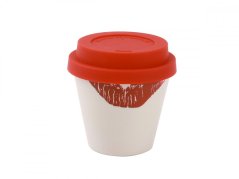 IDRINK Mini taza térmica, patrón Beso, 90ml