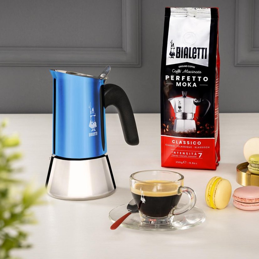 BIALETA MOKA VENUS AZUL 6 TAZAS PARA INDUCCIÓN