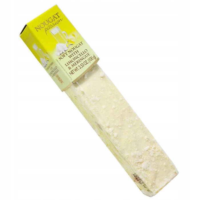 Tyčinka Quaranta mäkký nugát limoncello a pusinky 100g Tyčinka Quaranta mäkký nugát limoncello a pusinky 100g