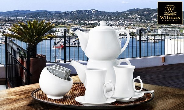 Wilmax TEA CUP & SAUCER SET OF 6 120ml