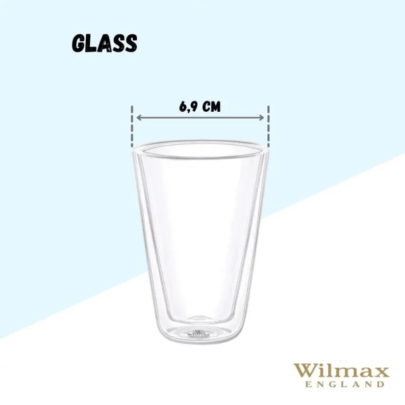 WILMAX sklenice z borosilikátového skla 150 ml, balení 1 ks