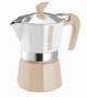 PEDRINI Cafetera Moka de 3 tazas de aluminio, color del año 2025, varios colores - COLOR: Blanco Rosa