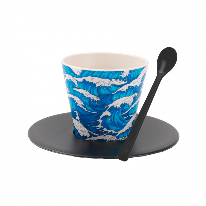 Šálek s podšálkem a lžičkou 90ml