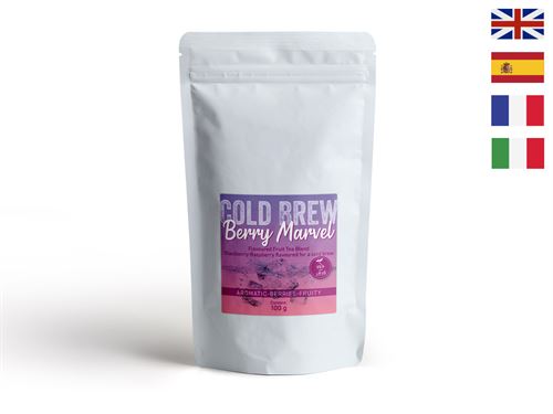 Mieszanka herbat owocowych Berry Wonders o smaku jeżyny i maliny Herbata aromatyzowana na zimno 100g