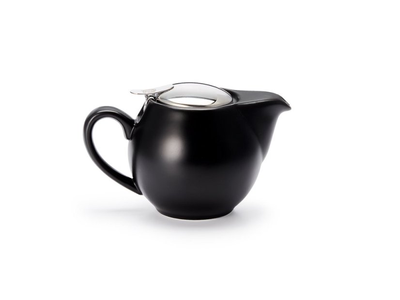 CHA CULT Čajová Porcelánová Kanvica so Sitkom „Saara“ Čierna 500ml