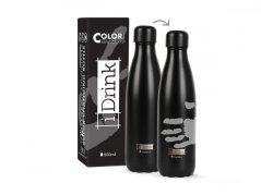 iDRINK | Botella termos de acero inoxidable, Color Change Black 500 ml