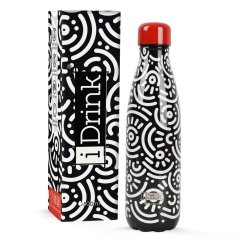 iDRINK | Botella termos de acero inoxidable, Geometric 500 ml