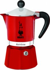 BIALETTI | MOKA RAINBOW ROJA - 3 Tazas