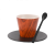 IDRINK 90 ml-es csésze tányérral és kanállal