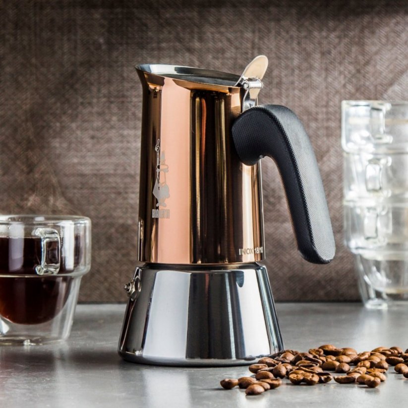 BIALETTI MOKA KONVICE VENUS 6 ŠÁLKU MĚDĚNÁ