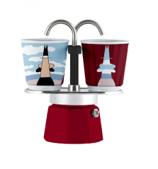 BIALETTI | Juego MINI EXPRESS "R" - 2 Tazas MAGRITE