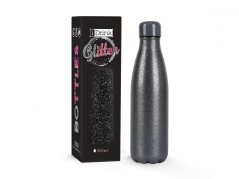 iDRINK | Botella termos de acero inoxidable, Glitter Black  500 ml