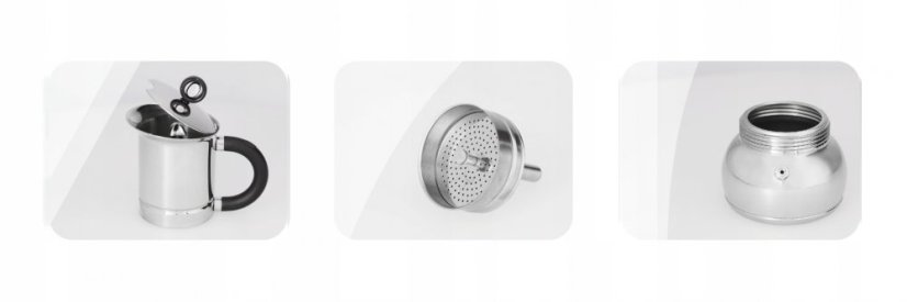 Moka kanvička CLASS, INDUCTION 2 Šálky - KAPACITA (šálka): 6