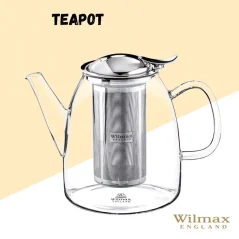 WILMAX Tetera de vidrio termo 950 ml