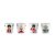 Bialetti set 4 šálků porcelán Louskáček