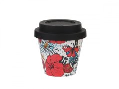 IDRINK Mini taza térmica, patrón Mariposas, 90ml