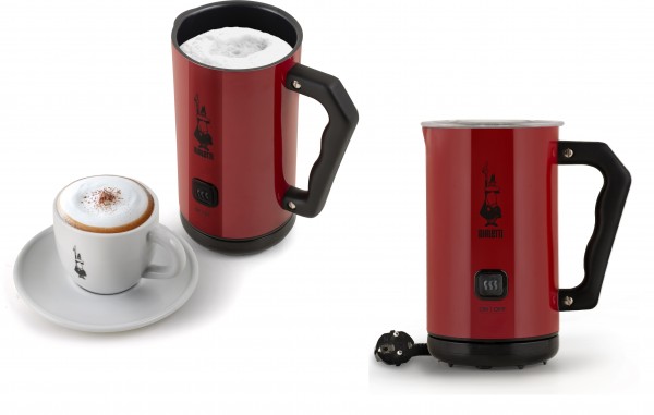 BIALETTI NAPĚŇOVAČ MLEKA ELEKTRICKÝ MK02 ČERVENÝ