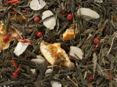 Sencha zöld tea keverék Fenyő [mandula/narancs] 50g