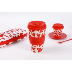 iDRINK Taza térmica iDRINK, diseño de corazón, 435 ml