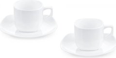 WILMAX PORCELÁNOVÁ SADA 2 ŠÁLIKOV S PODŠIALKAMI 90 ml