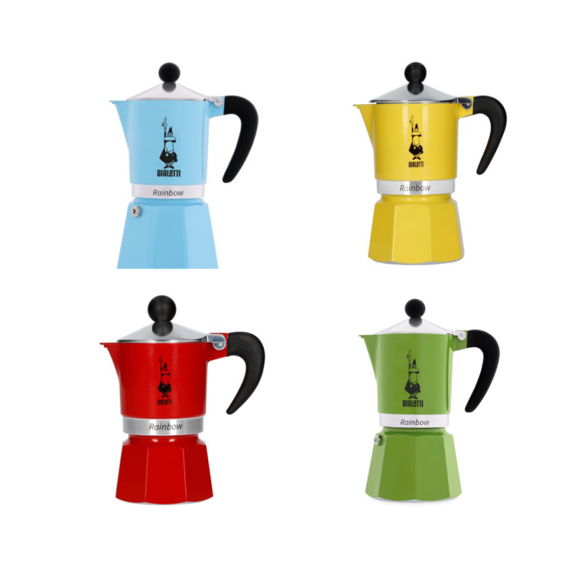 BIALETTI MOKA RAINBOW 1 ŠÁLEK ČERVENÁ