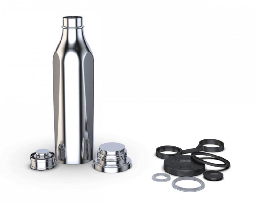 Butelka termiczna B-EVO, pomarańczowa, 500 ml