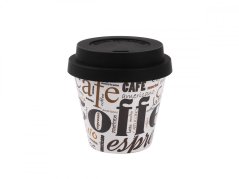 IDRINK Mini taza térmica, patrón Espresso, 90ml