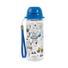 IDRINK Detská fľaša na vodu Tritan iDrink so slamkou TRUCK s objemom 400 ml