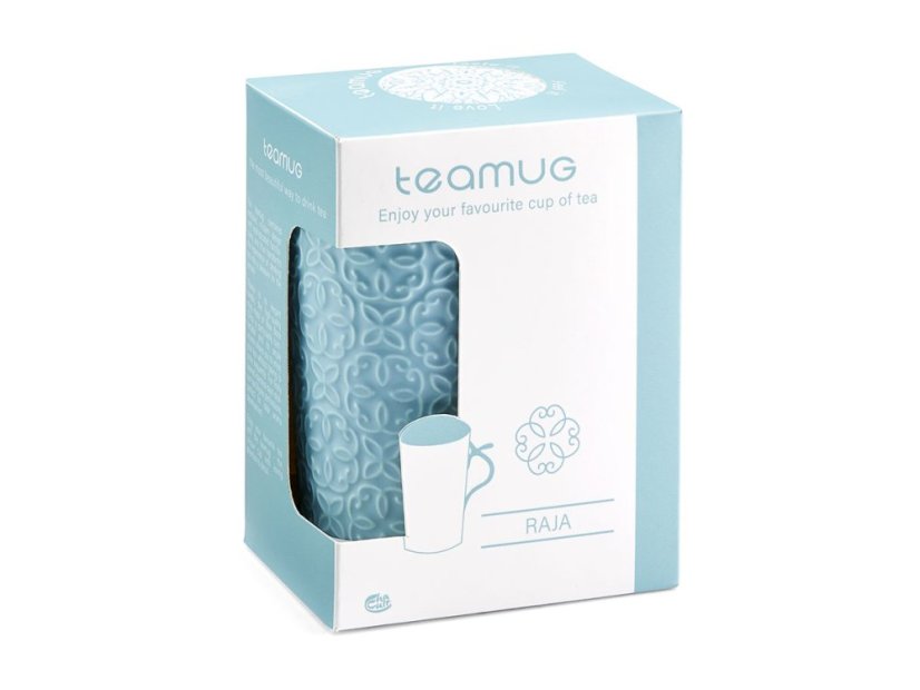 Čajový Porcelánový Hrnek se Sítkem Raja 400 ml