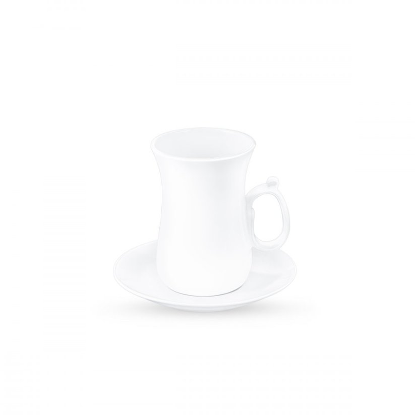 Wilmax TEA CUP & SAUCER SET OF 6 120ml