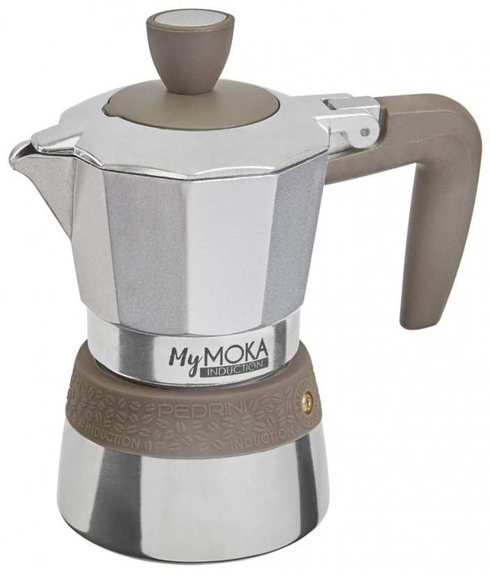 PEDRINI MY MOKA KÁVOVAR INDUCTION 2 šálky barva černá/stříbrná, objem 100 ml