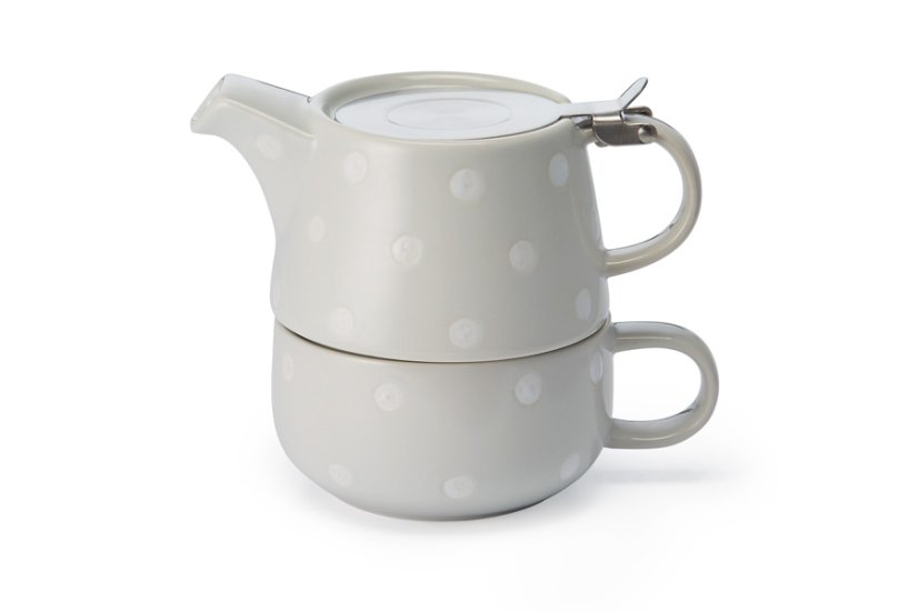 Čajová Keramická souprava se Sítkem pro Jednoho „Len“