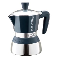 PEDRINI MY MOKA KÁVOVAR INDUCTION 6 šálků barva černá/stříbrná, objem 300 ml