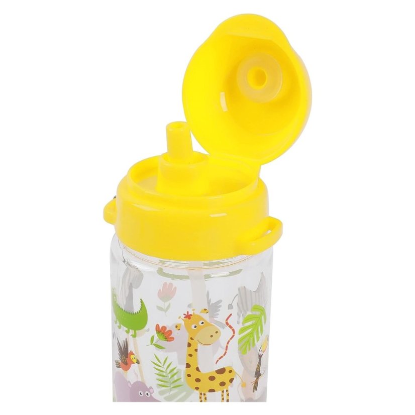 Gyerek Tritan iDrink kulacs szívószállal Animals SAVANA, 400 ml