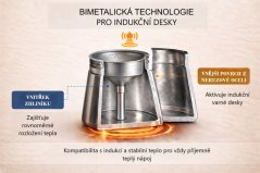 LE OFFITEK MOKA KEET ORZETEK INDUCTION 4 csészéhez