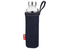 FOREVER - EVA SKLENĚNÁ BROSILINKOVÁ TERMOLÁHEV S PLSTĚNÝM POUZDREM DENIM 500 ml