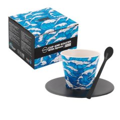 IDRINK Šálek s podšálkem a lžičkou 90ml