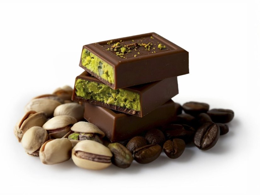 Zrnková ochucená káva s pistáciemi a čokoládou 250g