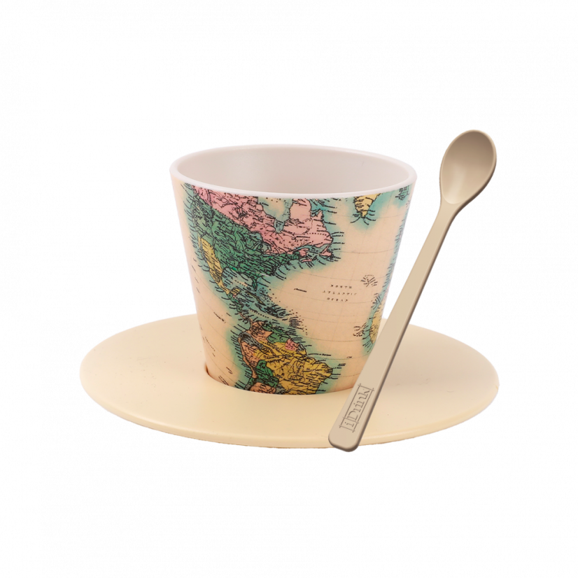 Filiżanka ze spodkiem i łyżeczką 90ml